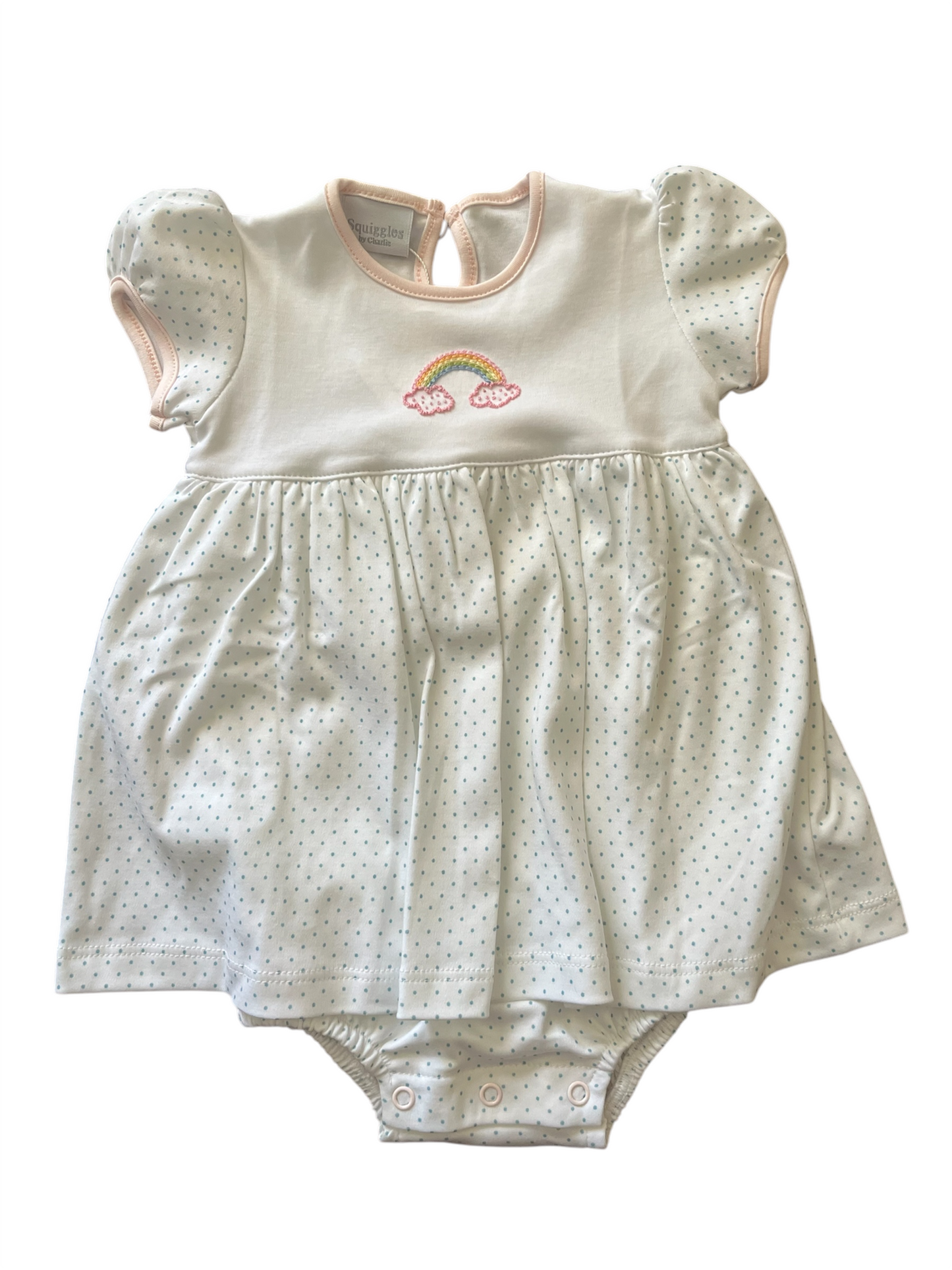 Apron Front Rainbow Romper