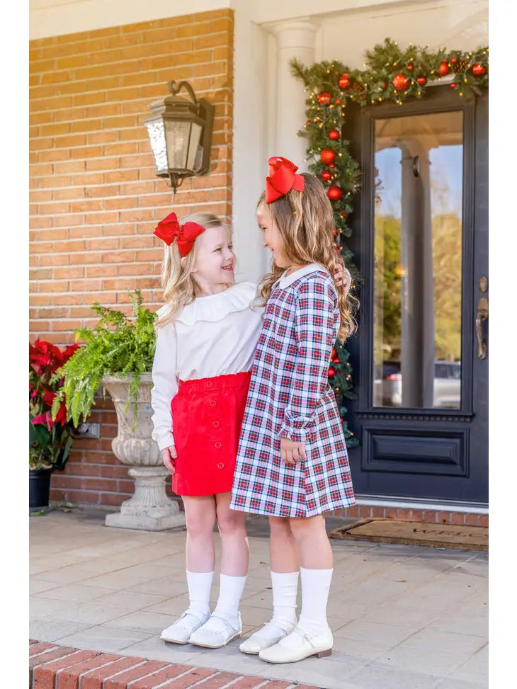 Presely Kait Christmas Plaid Dress