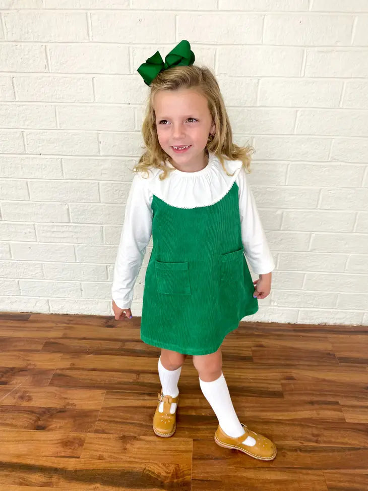 Long Sleeve White Ruffle Collar Shirt