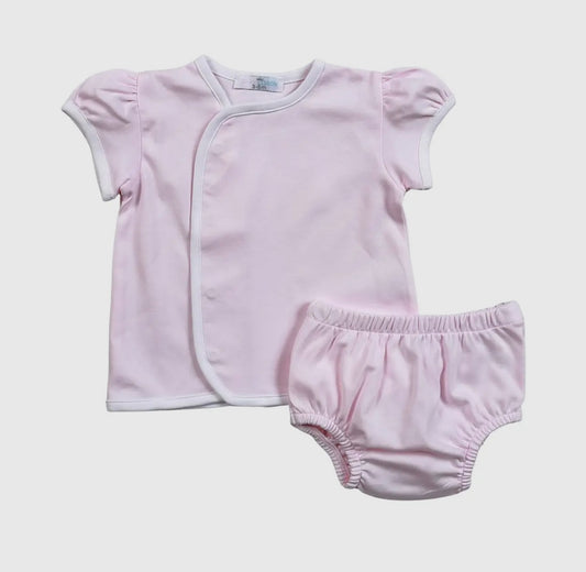 Pink Pima Diaper Cover Set