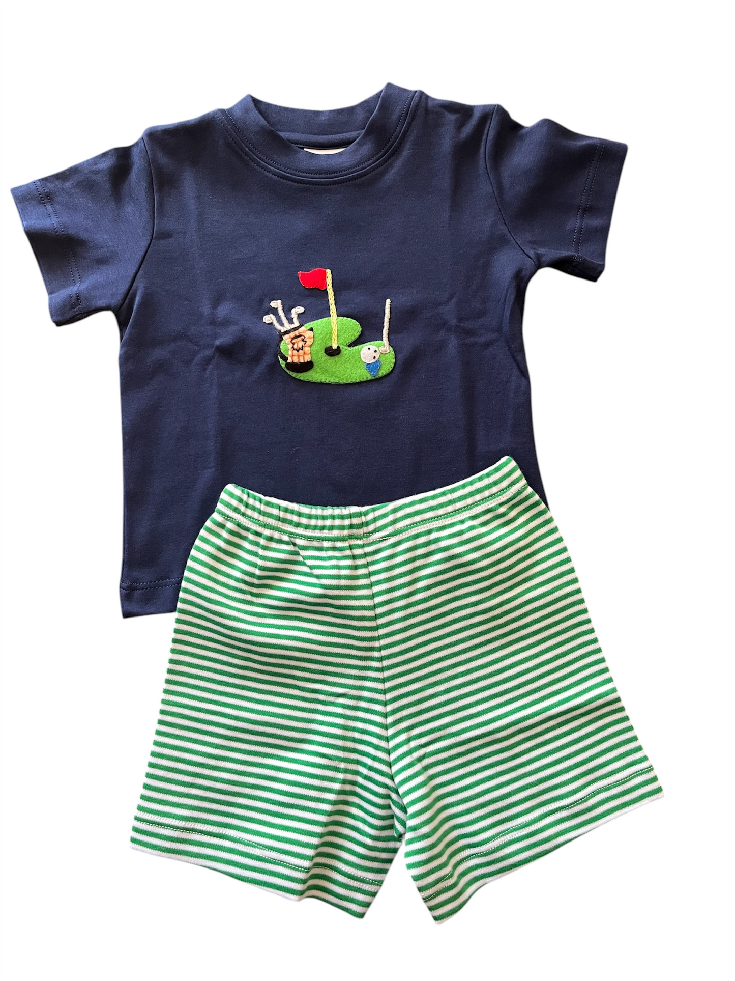 Golf Green t-shirt and short set
